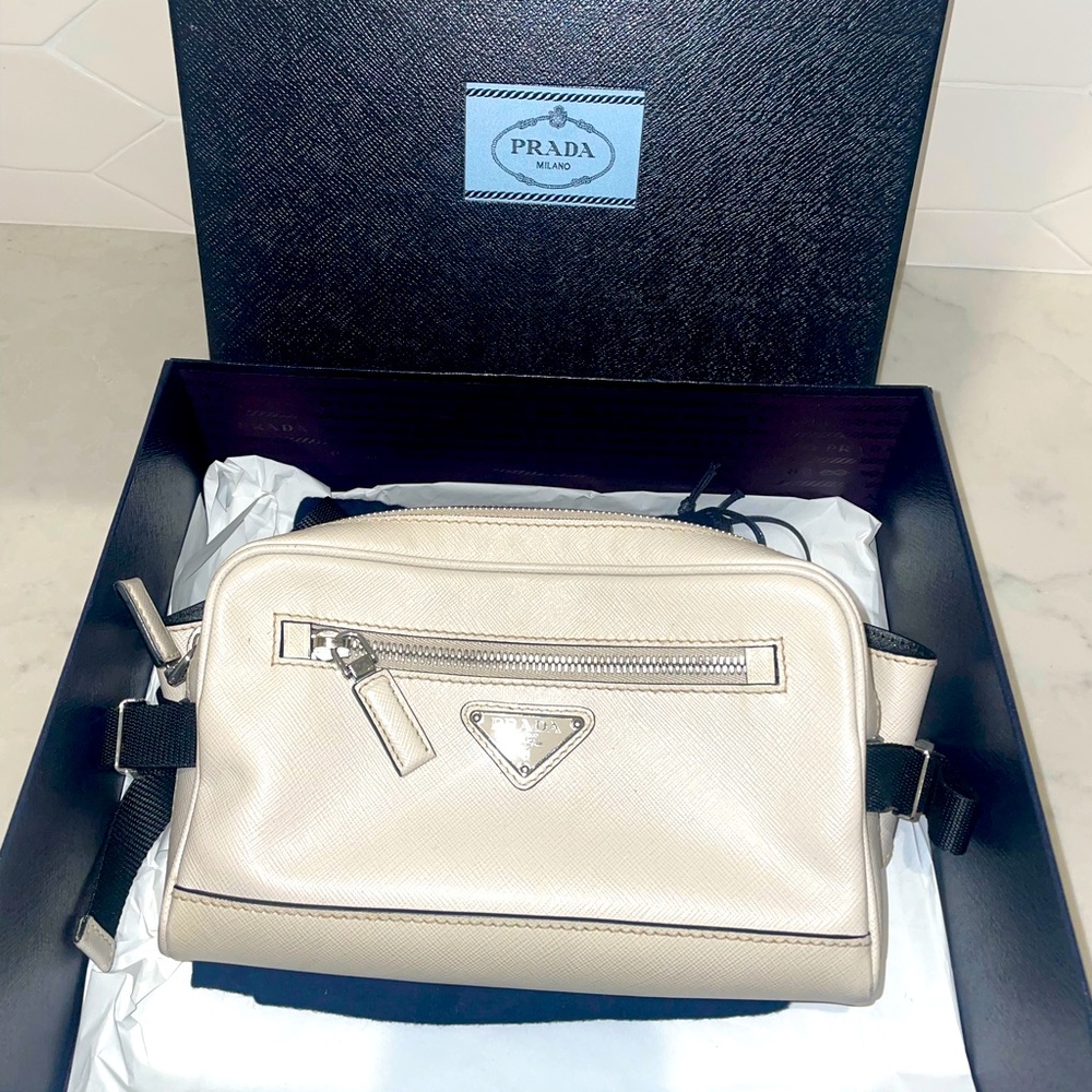 Prada Zip Saffiano Travel